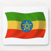 Ethiopia Flag Mousepad Muismat (Voorkant)