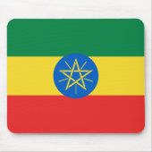 Ethiopia Flag Mousepad Muismat (Voorkant)