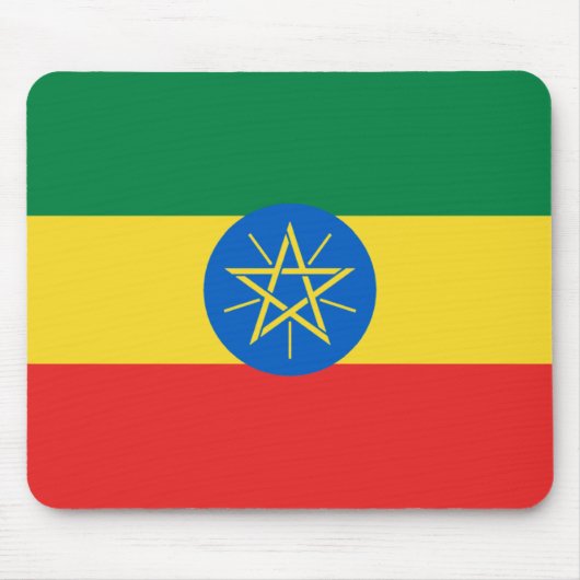 Ethiopia Flag Mousepad Muismat (Voorkant)