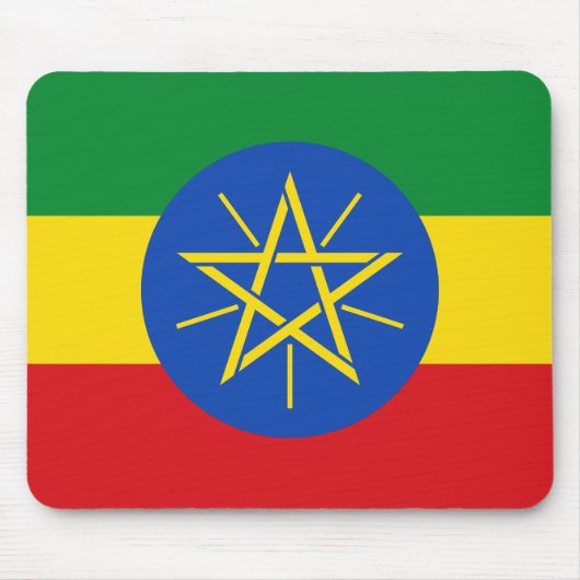 Ethiopia Flag Muismat (Voorkant)