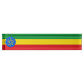 Ethiopia Flag Naambordje (Voorkant)