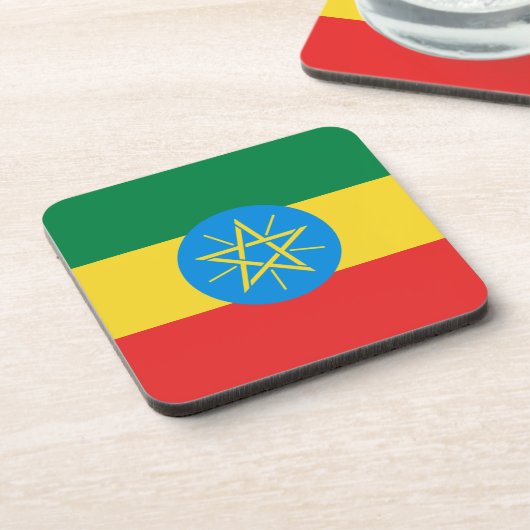 Ethiopia Flag Onderzetter (Linkerzijde)