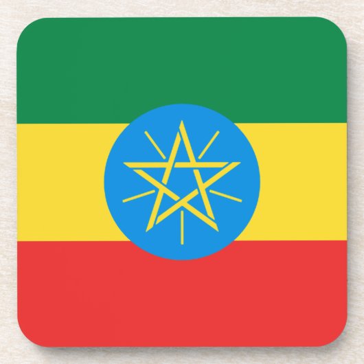 Ethiopia Flag Onderzetter (Voorkant)