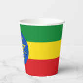 Ethiopia Flag Papieren Bekers (Achterkant)