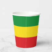 Ethiopia Flag Papieren Bekers (Rechts)