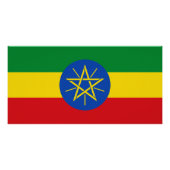 Ethiopia Flag Perfect Poster (Voorkant)