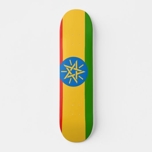 Ethiopia Flag Persoonlijk Skateboard (Voorkant)