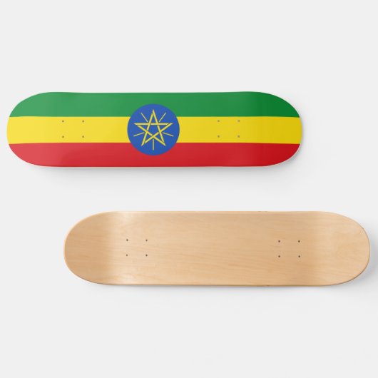 Ethiopia Flag Persoonlijk Skateboard (Horizontaal)