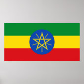 Ethiopia Flag Poster (Voorkant)