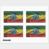 Ethiopia Flag Rechthoekige Sticker (Vel)