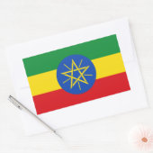 Ethiopia Flag Rechthoekige Sticker (Envelop)
