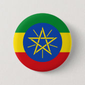 Ethiopia Flag Ronde Button 5,7 Cm (Voorkant)