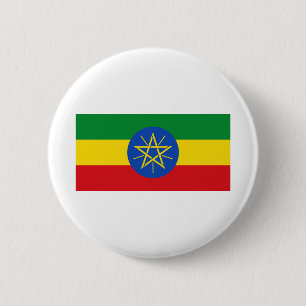 Ethiopia Flag Ronde Button 5,7 Cm