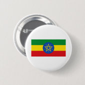 Ethiopia Flag Ronde Button 5,7 Cm (Voorkant /achterkant)
