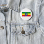 Ethiopia Flag Ronde Button 5,7 Cm (In situ)