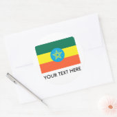 Ethiopia Flag Ronde Sticker (Envelop)