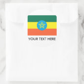 Ethiopia Flag Ronde Sticker (Tas)