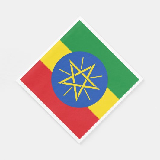 Ethiopia Flag Servet (Hoek)
