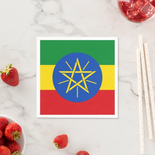 Ethiopia Flag Servetten (Insitu)