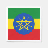 Ethiopia Flag Servetten (Voorkant)