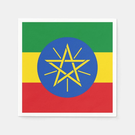 Ethiopia Flag Servetten (Voorkant)