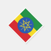 Ethiopia Flag Servetten (Hoek)