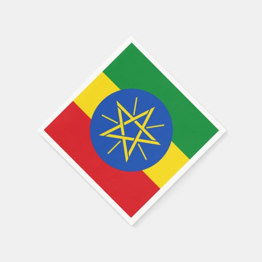 Ethiopia Flag Servetten (Hoek)