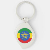 Ethiopia Flag Sleutelhanger (Voorkant)