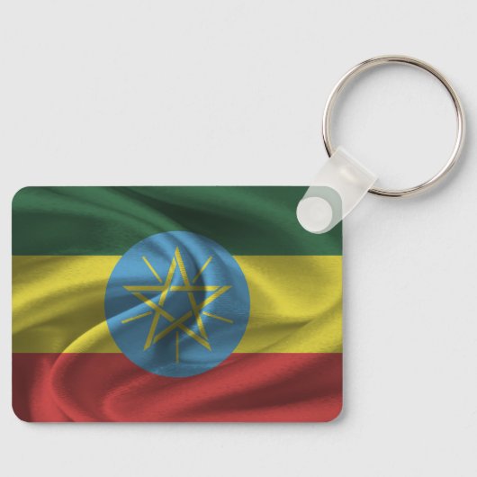 Ethiopia Flag Sleutelhanger (Voorkant)