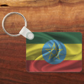 Ethiopia Flag Sleutelhanger (Achterkant)