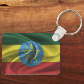 Ethiopia Flag Sleutelhanger (Voorkant)