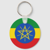 Ethiopia Flag Sleutelhanger (Voorkant)