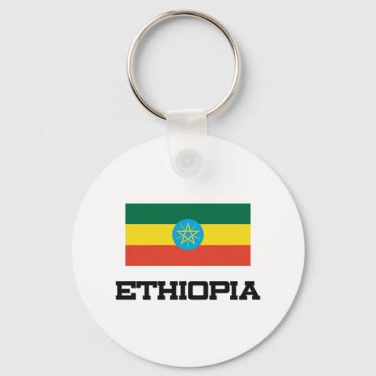Ethiopia Flag Sleutelhanger (Voorkant)