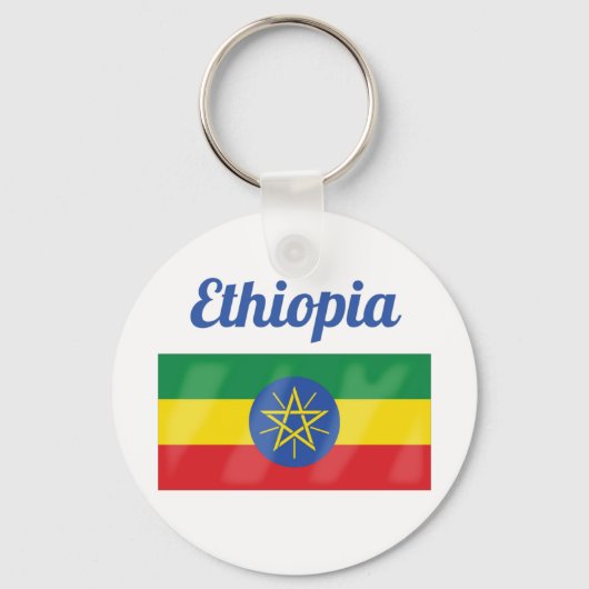 Ethiopia Flag Sleutelhanger (Voorkant)