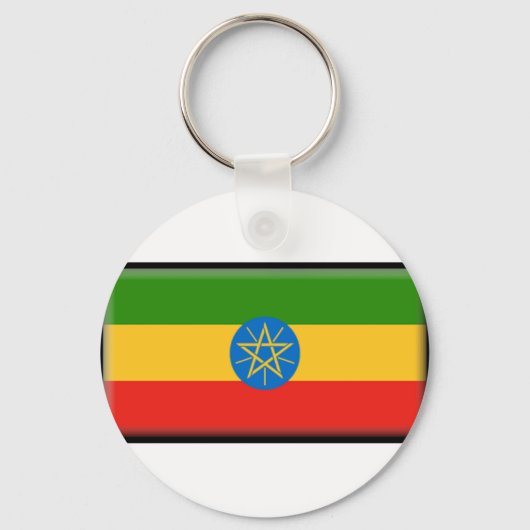 Ethiopia Flag Sleutelhanger (Voorkant)