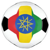 Ethiopia flag Soccer Ball Voetbal (Gedraaid)