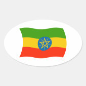 Ethiopia Flag Sticker (Voorkant)
