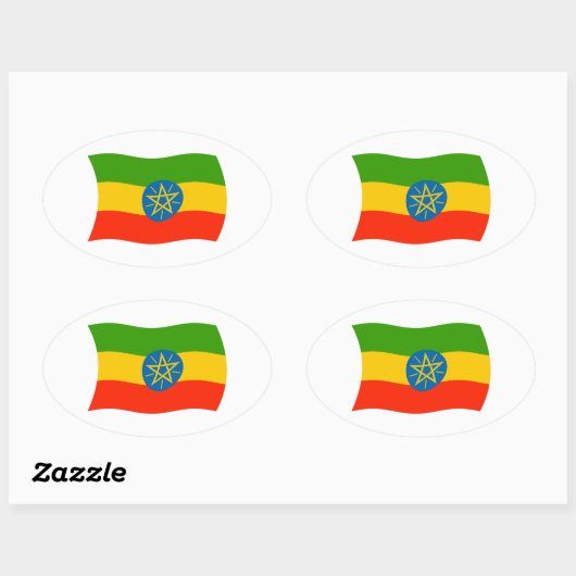 Ethiopia Flag Sticker (Vel)