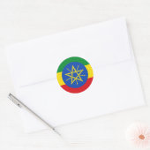 Ethiopia Flag Sticker (Envelop)