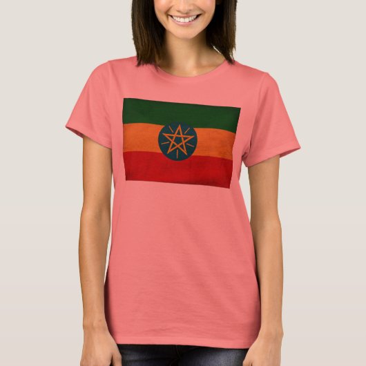 Ethiopia Flag T-shirt (Voorkant)