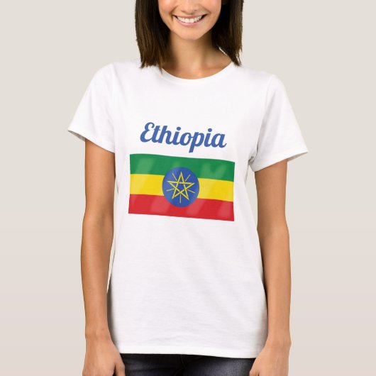 Ethiopia Flag T-shirt (Voorkant)