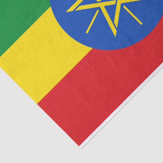 Ethiopia Flag Tissuepapier (Detail)