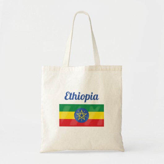Ethiopia Flag Tote Bag (Voorkant)