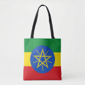 Ethiopia Flag Tote Bag (Voorkant)