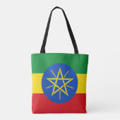 Ethiopia Flag Tote Bag (Achterkant)
