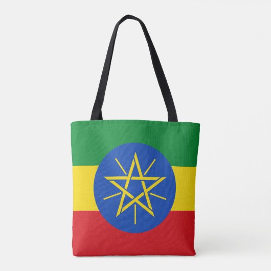 Ethiopia Flag Tote Bag (Achterkant)