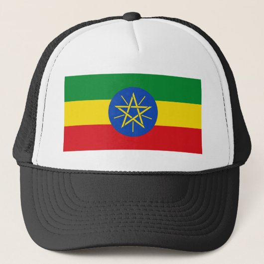 Ethiopia Flag Trucker Pet (Voorkant)