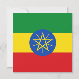 Ethiopia Flag Uitnodiging