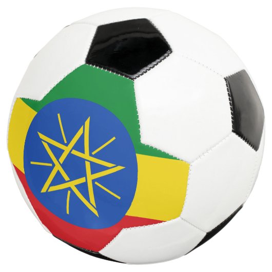 Ethiopia Flag Voetbal (Drie kwart)