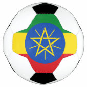 Ethiopia Flag Voetbal (Voorkant)